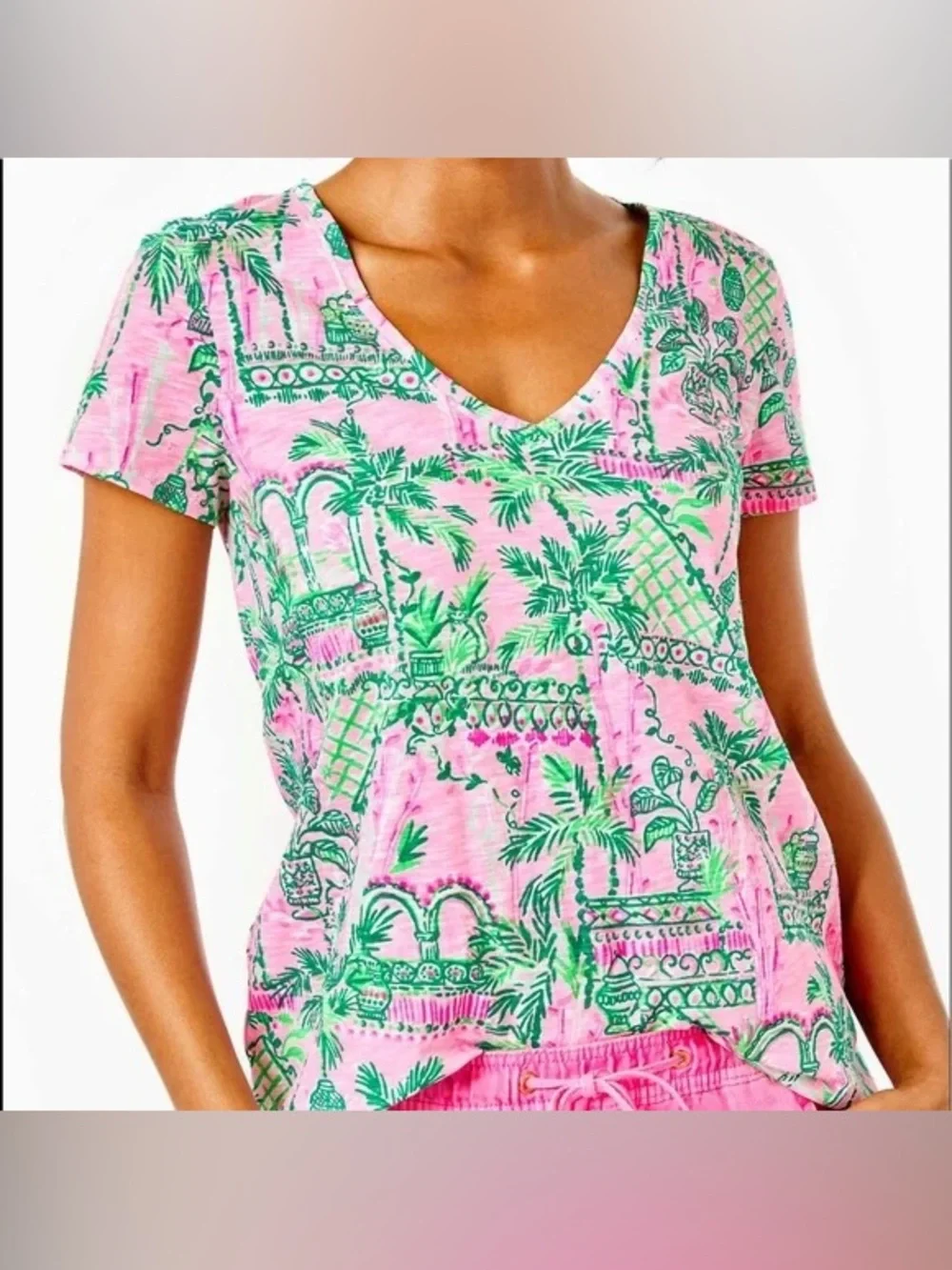 Lilly Pulitzer Etta Top MANDEVILLA BABY
ALWAYS WORTH IT Size XL - Picture 1 of 5